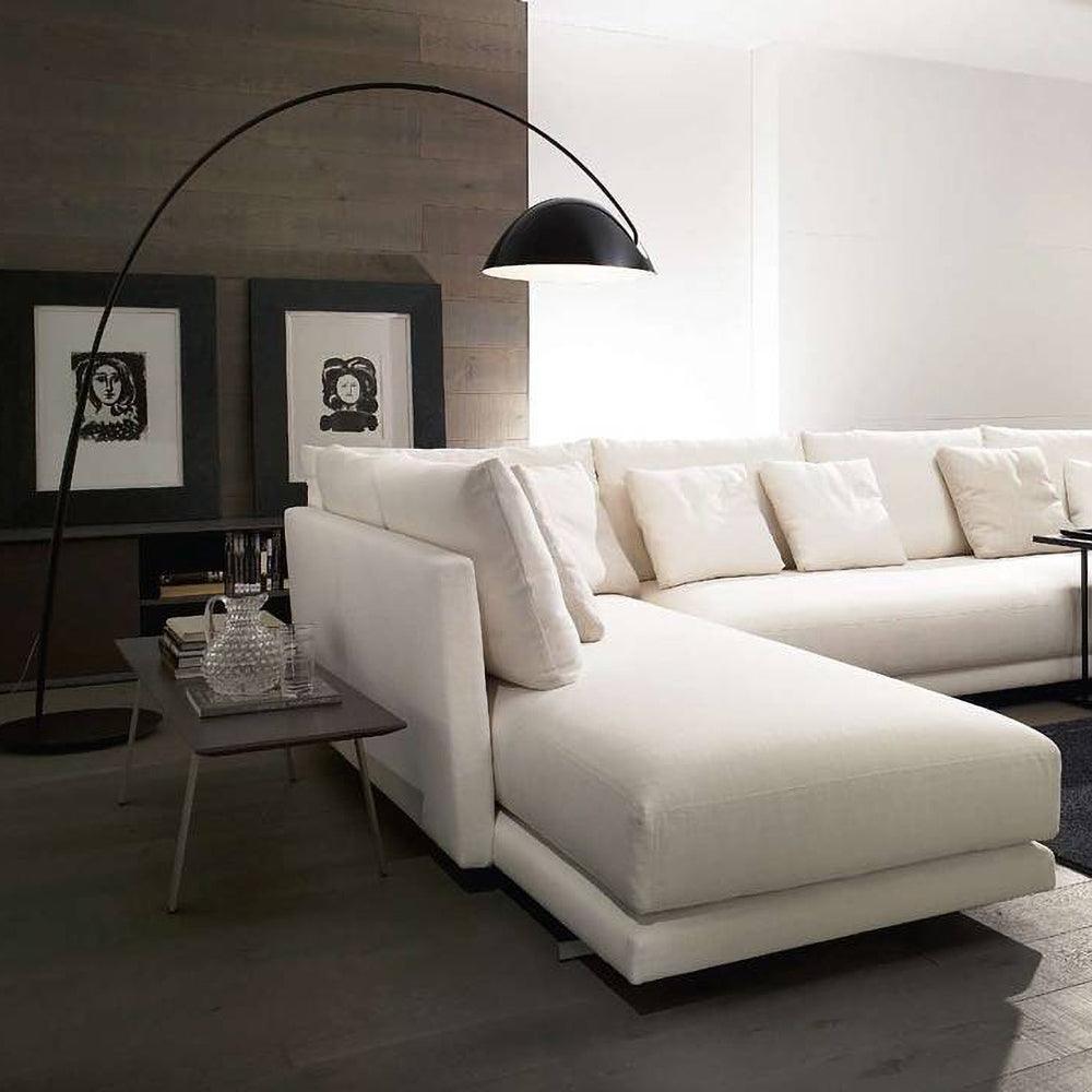 Lampe sur pied Arc de style scandinave – Éclairage LED élégant avec bras réglable