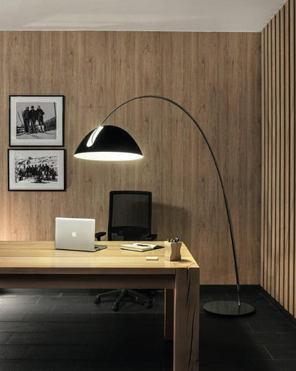 Lampe sur pied Arc de style scandinave – Éclairage LED élégant avec bras réglable