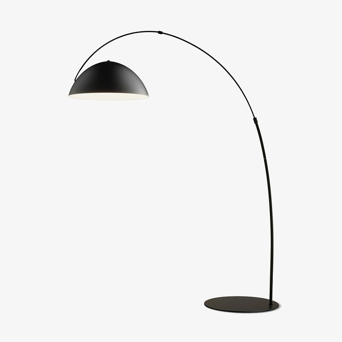 Lampe sur pied Arc de style scandinave – Éclairage LED élégant avec bras réglable