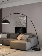 Scandinavian style Arc floor lamp – Elegant LED lighting with adjustable arm
