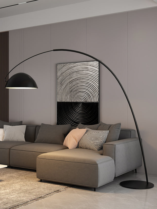 Scandinavian style Arc floor lamp – Elegant LED lighting with adjustable arm