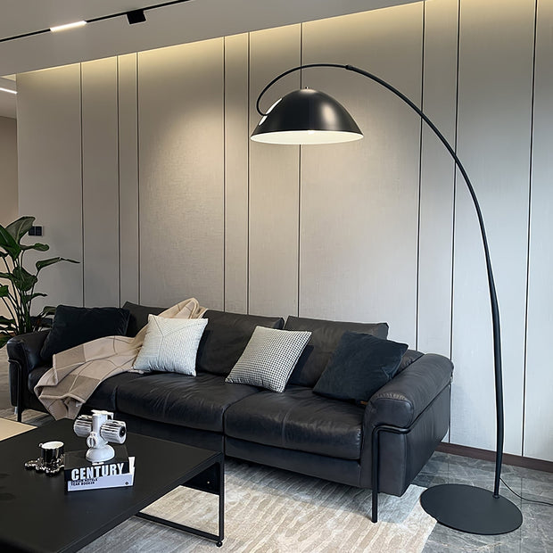 Scandinavian style Arc floor lamp – Elegant LED lighting with adjustable arm