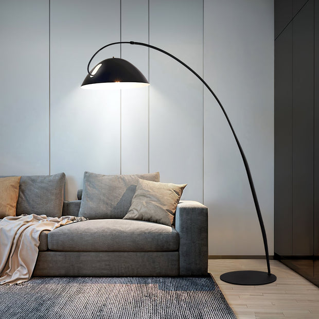 Scandinavian style Arc floor lamp – Elegant LED lighting with adjustable arm