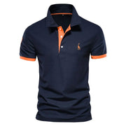 Ultimate Comfort Polo in Premium Cotton with Elegant Embroidery – Casual and Sophisticated Style