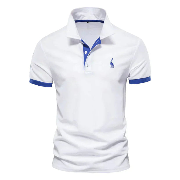 Ultimate Comfort Polo in Premium Cotton with Elegant Embroidery – Casual and Sophisticated Style