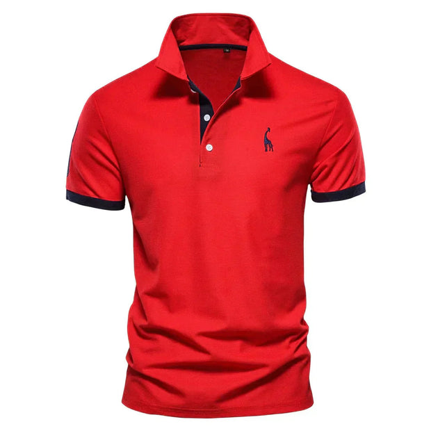 Ultimate Comfort Polo in Premium Cotton with Elegant Embroidery – Casual and Sophisticated Style