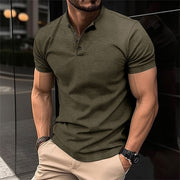 Men's Cotton Long Sleeve Polo – Summer Elegance and Comfort, Available in Multiple Colors and Sizes