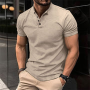 Men's Cotton Long Sleeve Polo – Summer Elegance and Comfort, Available in Multiple Colors and Sizes