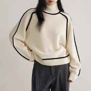 Women's Soft Ribbed Knit Turtleneck Sweater, Timeless Comfort, Size XS to XL
