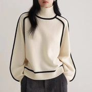 Women's Soft Ribbed Knit Turtleneck Sweater, Timeless Comfort, Size XS to XL
