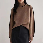 Women's Soft Ribbed Knit Turtleneck Sweater, Timeless Comfort, Size XS to XL