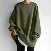 Comfortable Oversized Pullover for Women with Textured Finish – Versatile Piece for All-Day Comfort