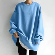 Comfortable Oversized Pullover for Women with Textured Finish – Versatile Piece for All-Day Comfort