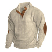 Corduroy Velvet Sweater for Men - Elegance and Optimal Comfort for Winter