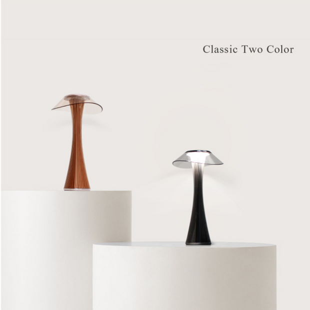 Sophisticated crystal table lamp – Elegant LED lighting with adjustable brightness