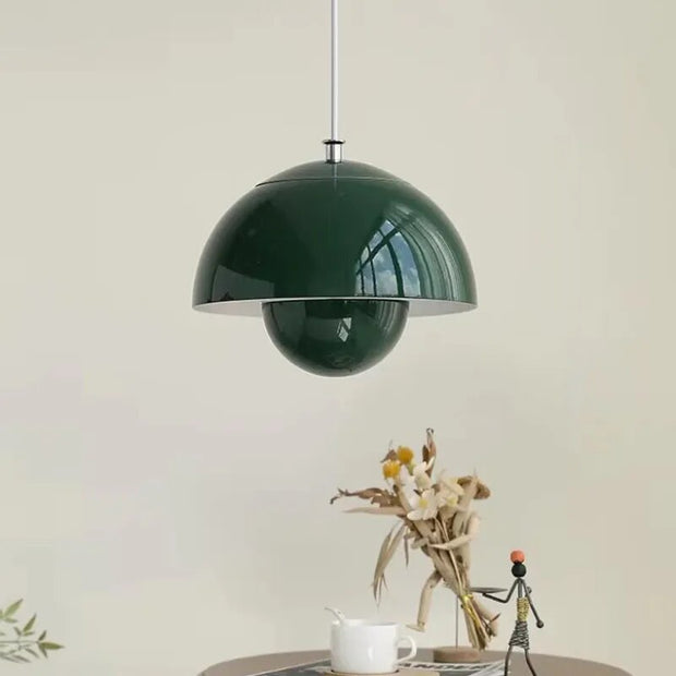 Elegant Nordic Floral Button LED Pendant – Embrace Elegance with a Soft Ambient Glow
