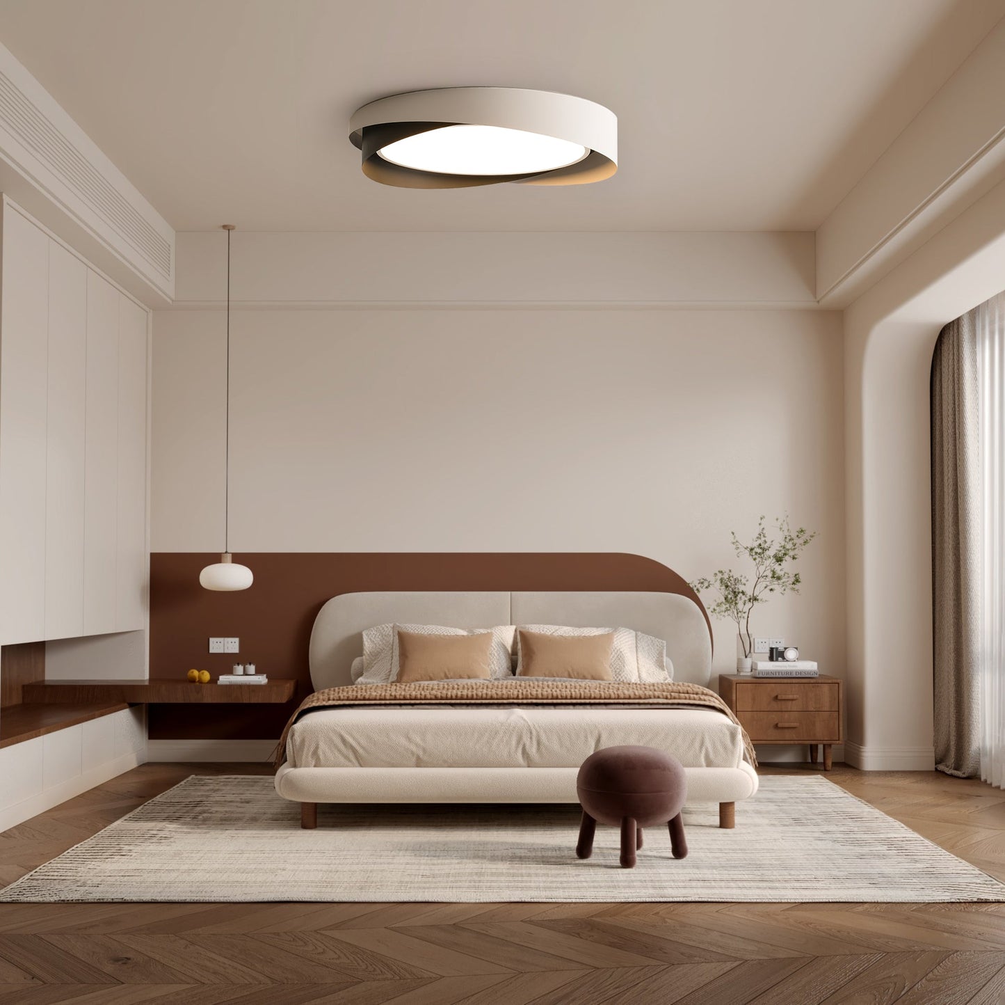 Lustre de plafond LED Quinn Élégant et Raffiné - Une Touche de Minimalisme Moderne
