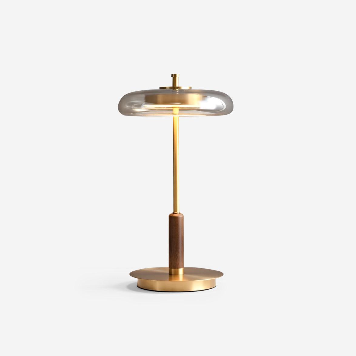 Lampe de Table Contemporaine Ronaldo – Design Élégant en Métal et Verre LED avec une Lumière Douce
