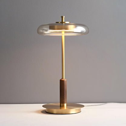 Lampe de Table Contemporaine Ronaldo – Design Élégant en Métal et Verre LED avec une Lumière Douce