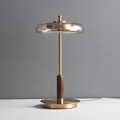 Lampe de Table Contemporaine Ronaldo – Design Élégant en Métal et Verre LED avec une Lumière Douce