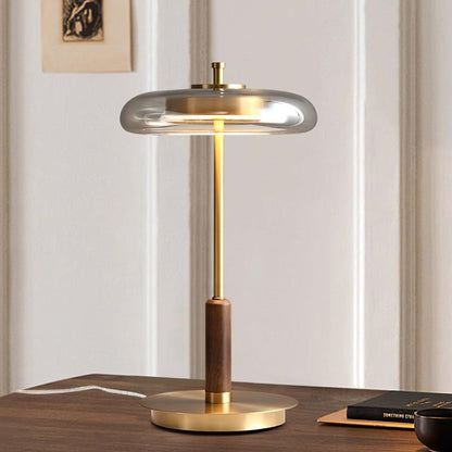 Lampe de Table Contemporaine Ronaldo – Design Élégant en Métal et Verre LED avec une Lumière Douce