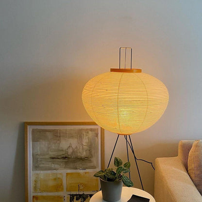 Lampadaire en papier de riz élégant – Éclairage sleek et stylé pour votre salon et votre chambre à coucher