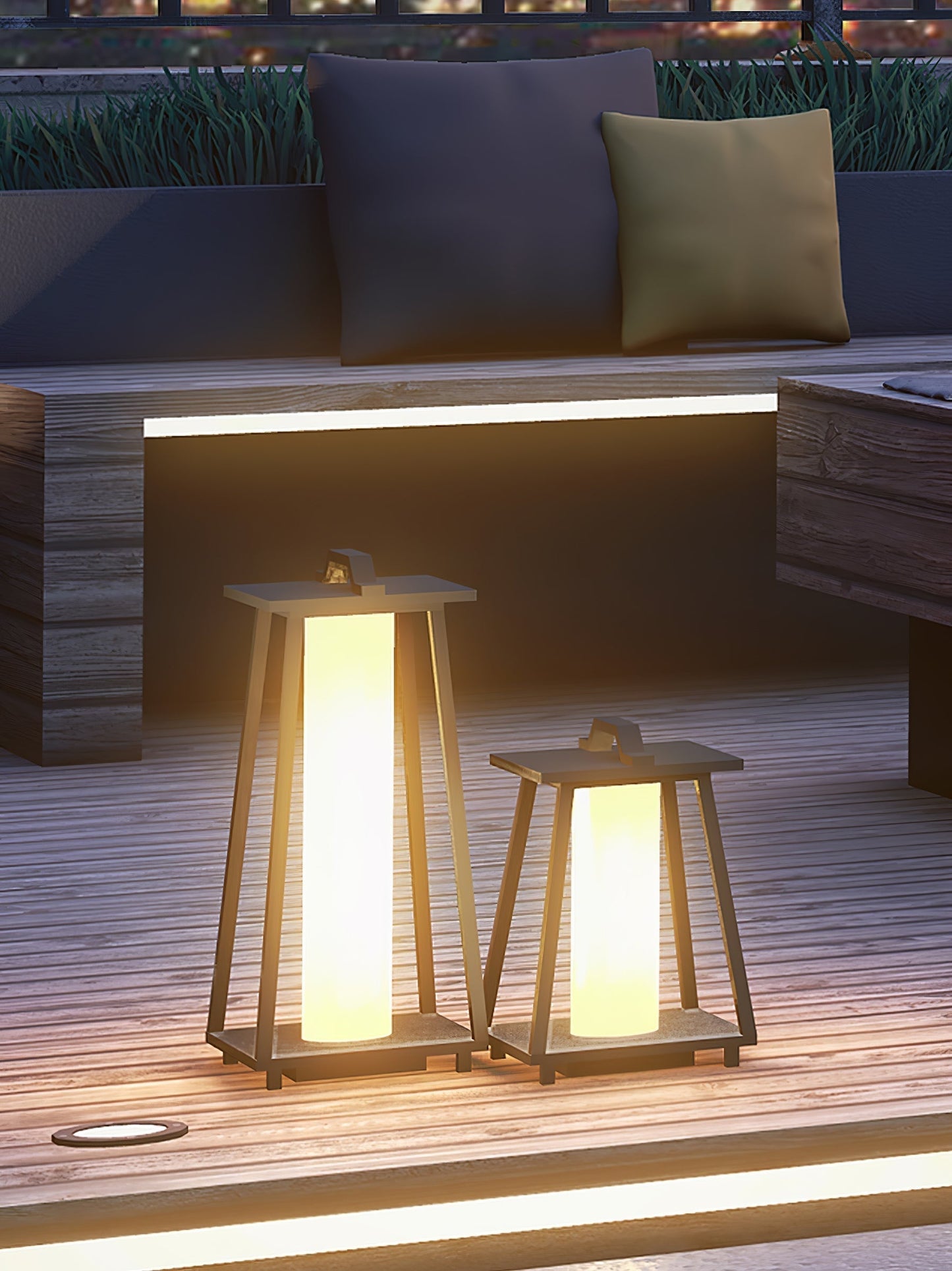 Lampe d'extérieur polyvalente Roam - Lumière LED en acier inoxydable élégante pour toutes vos aventures