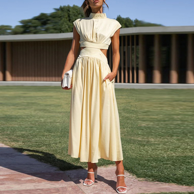 Elegant Long Maxi Dress with Embellishments – 100% Polyester, Perfect for All Occasions