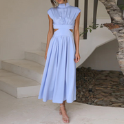 Elegant Long Maxi Dress with Embellishments – 100% Polyester, Perfect for All Occasions