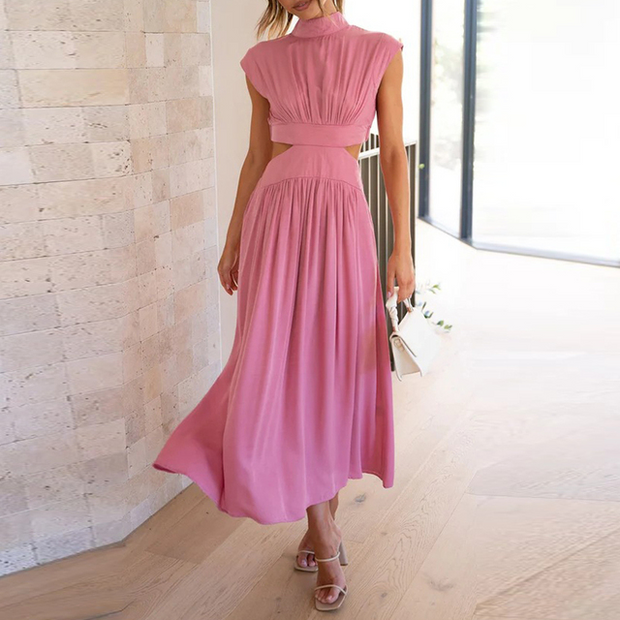 Elegant Long Maxi Dress with Embellishments – 100% Polyester, Perfect for All Occasions