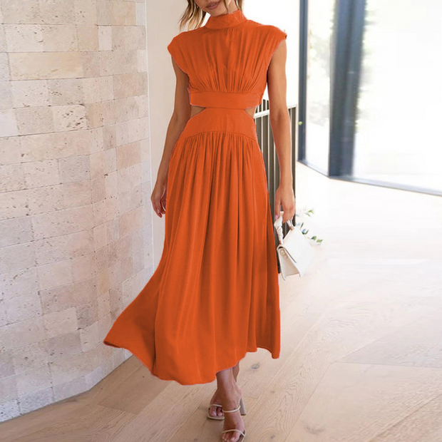Elegant Long Maxi Dress with Embellishments – 100% Polyester, Perfect for All Occasions