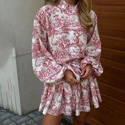 Robe Midi ÉléGante en Polyester Inspirée du Vintage – Idéale pour Toutes les Occasions