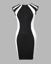 Elegant Midi Dress in 100% Polyester – Ideal for All Occasions