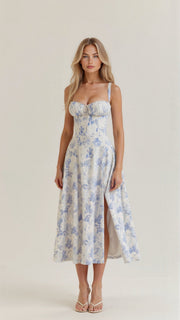 Chic Women's Midi Dress with Corset - Elegant and Comfortable for All Occasions