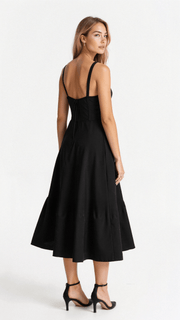 Chic Women's Midi Dress with Corset - Elegant and Comfortable for All Occasions