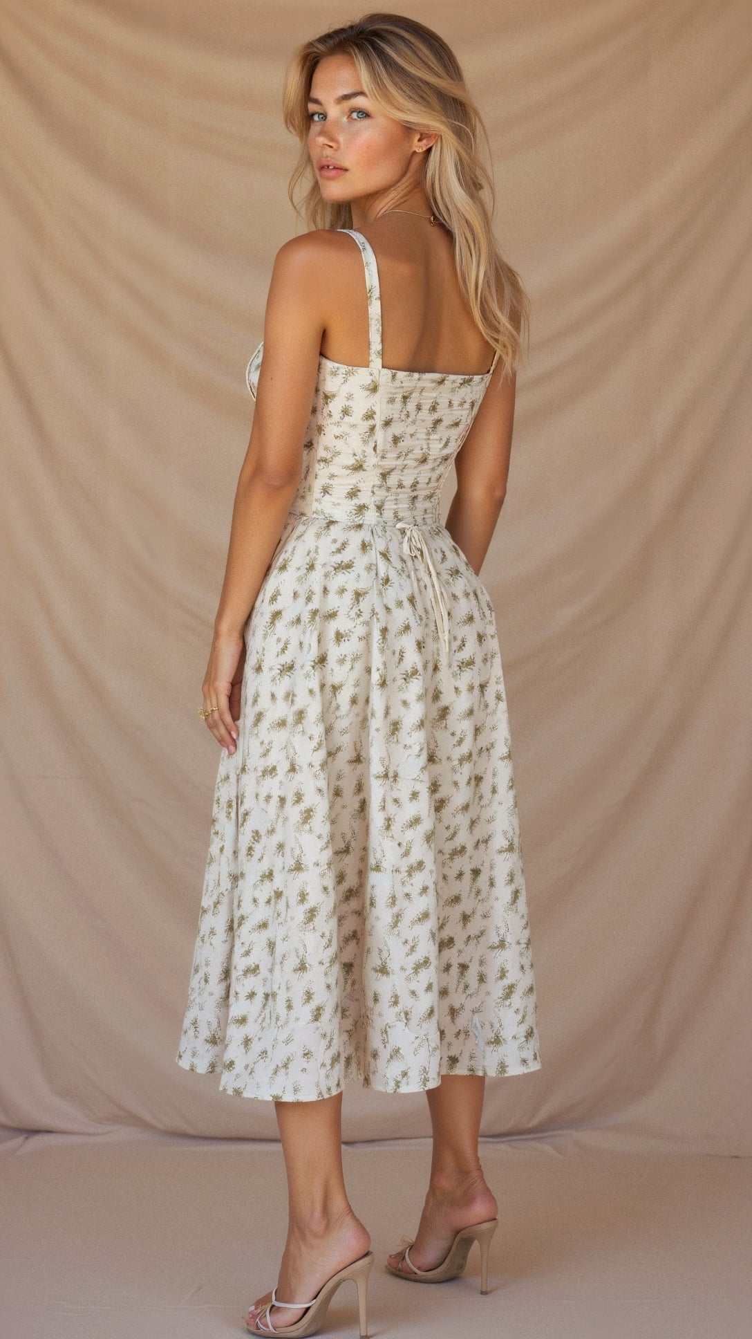 Robe Midi Femme Chic avec Corset - Élégante et Confortable pour Toutes les Occasions