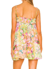 Mini Dress with Spaghetti Straps in Premium Polyester – Elegant and Comfortable for Summer