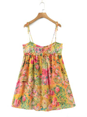 Mini Dress with Spaghetti Straps in Premium Polyester – Elegant and Comfortable for Summer
