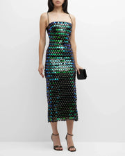Elegant Sequin Dress for Women - Polyester and Acetate with Medium Stretch