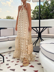 Women's Lightweight Summer Dress in Polyester, Chic and Comfortable, Long, Ideal for All Occasions