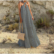 Women's Lightweight Summer Dress in Polyester, Chic and Comfortable, Long, Ideal for All Occasions