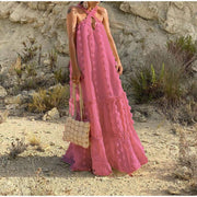 Women's Lightweight Summer Dress in Polyester, Chic and Comfortable, Long, Ideal for All Occasions