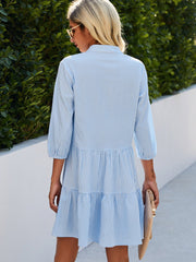 Light blue flowy summer dress – Elegant and comfortable for your sunny days