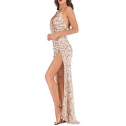 Sequin Cocktail Dress with Irregular Hem – Elegant Evening Dress Available in S, M, L, XL