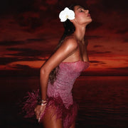 Elegant Sequin Halter Evening Dress – Women's Long Dress in Polyester Blend with Elastic, Comfort and Style