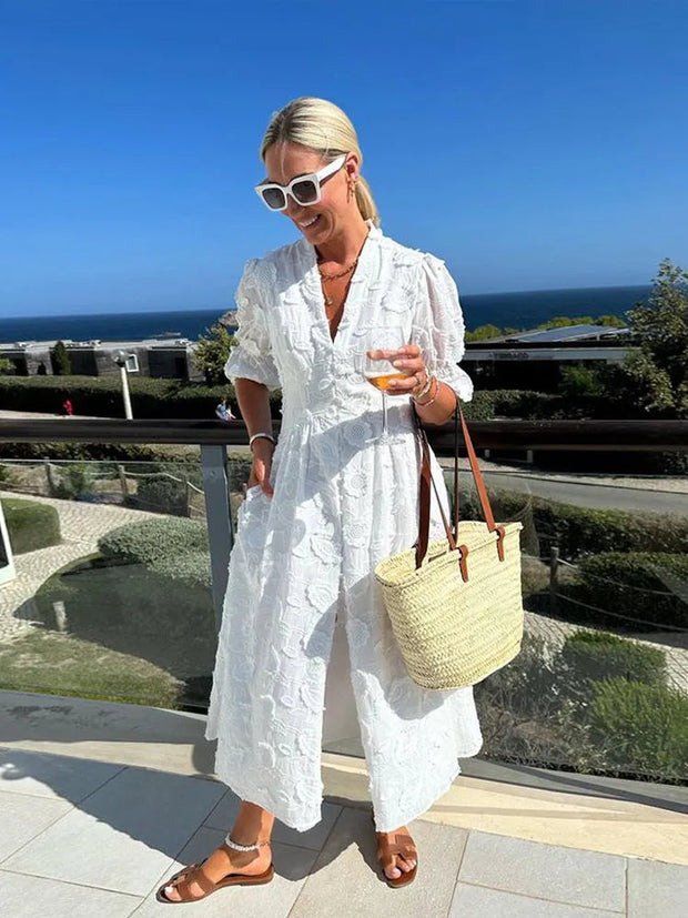 Elegant Polyester Dress with Light Elastane – Available in Multiple Sizes