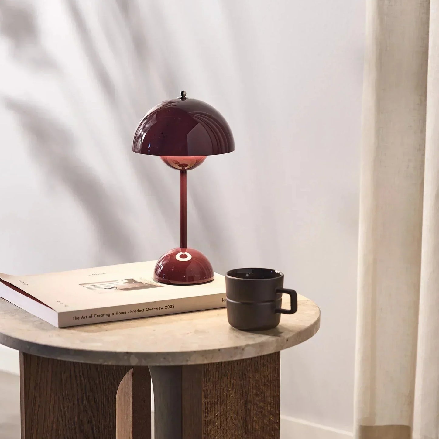 Lampe de table sans fil Flowerpot V2 emblématique de Verner Panton – Une lumière élégante pour tout espace