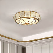 Round and elegant textured glass LED ceiling light – Perfectly modern for your bedroom and living room