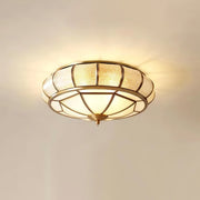 Round and elegant textured glass LED ceiling light – Perfectly modern for your bedroom and living room