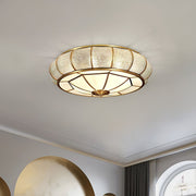 Round and elegant textured glass LED ceiling light – Perfectly modern for your bedroom and living room
